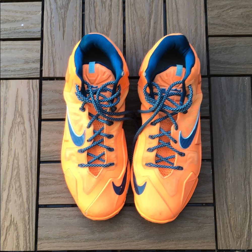 Lebron 11s soldier orange